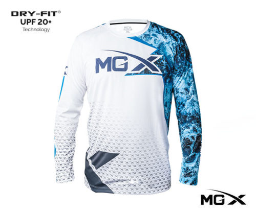 polo mgx ocean blue dry fit 1