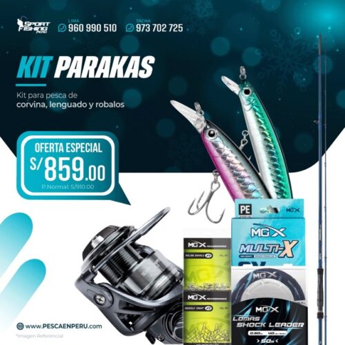 03 kit de spinning parakas