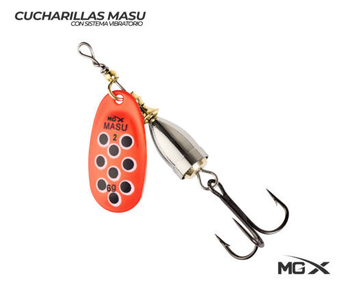 cucharilla mgx masu 2 orange black dots