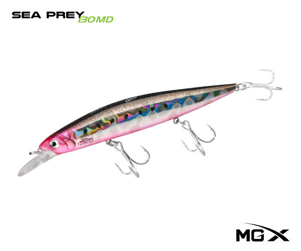 mgx sea prey 130md flash pink sardine
