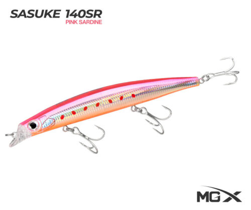 senuelo mgx sasuke 140sr pink sardine