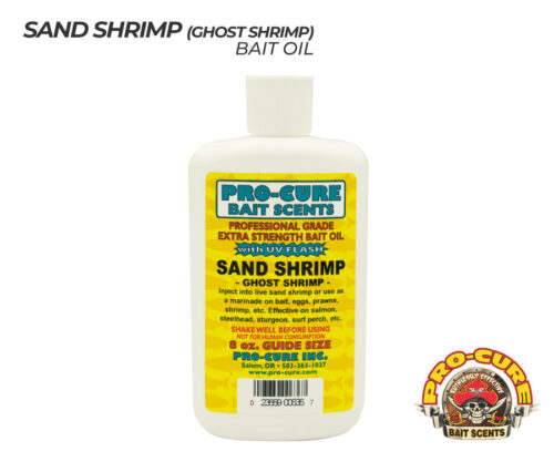 pro cure sand shrimp ghost shrimp bait oils