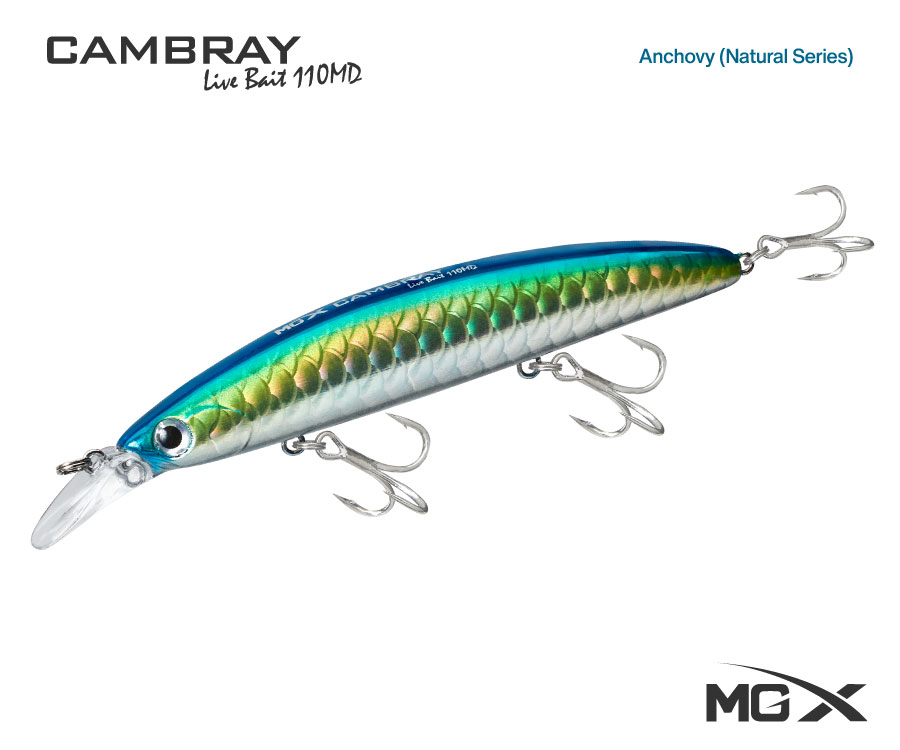 senuelo mgx cambray live bait 110md anchovynatural series