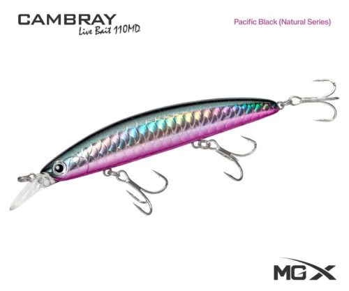 senuelo mgx cambray live bait 110md pacific black natural series
