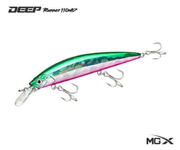 Señuelo MGX Deep Runner 110MD - Shinner Purple Belly