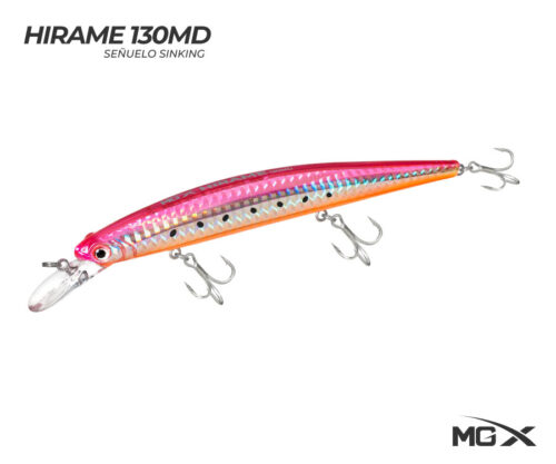 senuelo mgx hirame 130md pink sardine