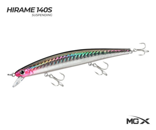 senuelo mgx hirame 140s flash pink natural series
