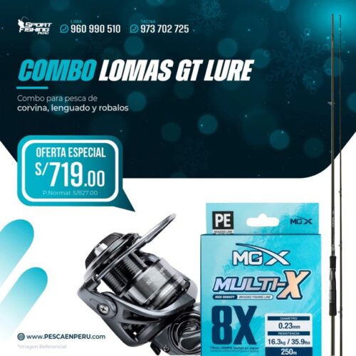 12 combo de spinning lomas gt lure