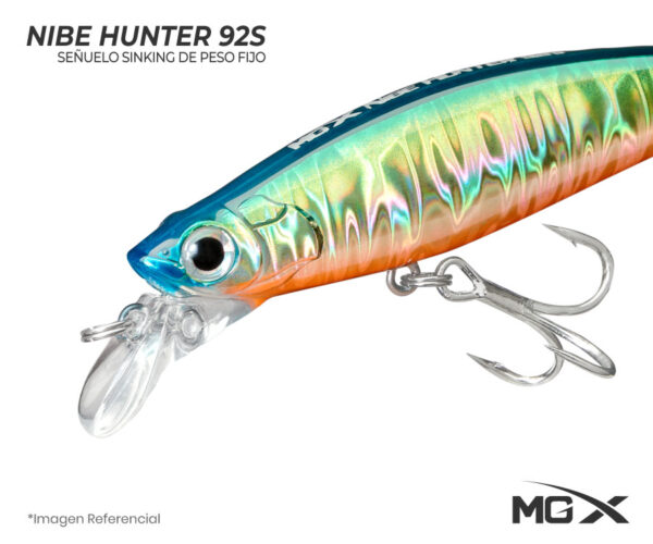 senuelo mgx nibe hunter 92s flash anchovy 2