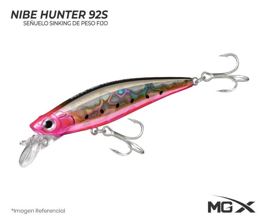 senuelo mgx nibe hunter 92s flash pink sardine
