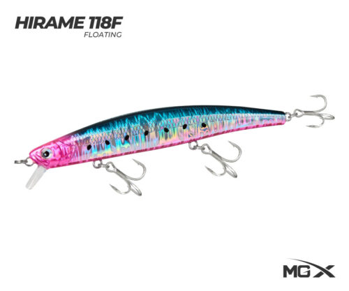 senuelo mgx hirame 118f flash midnight sardine