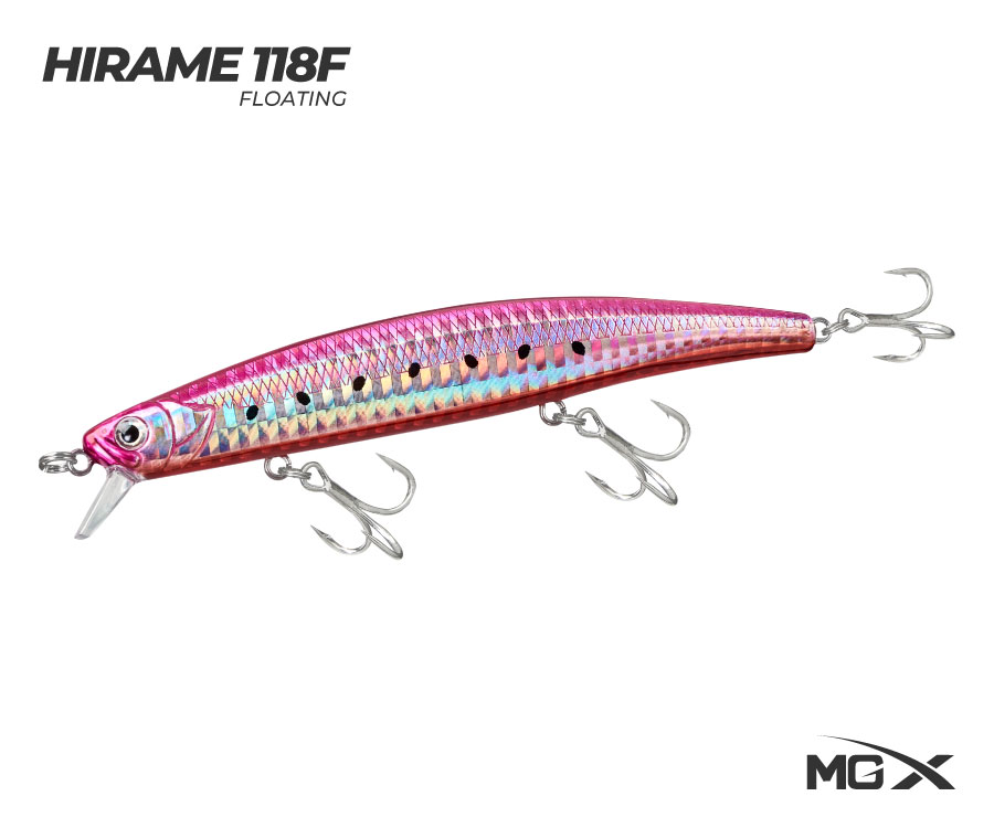 senuelo mgx hirame 118f pink red sardine