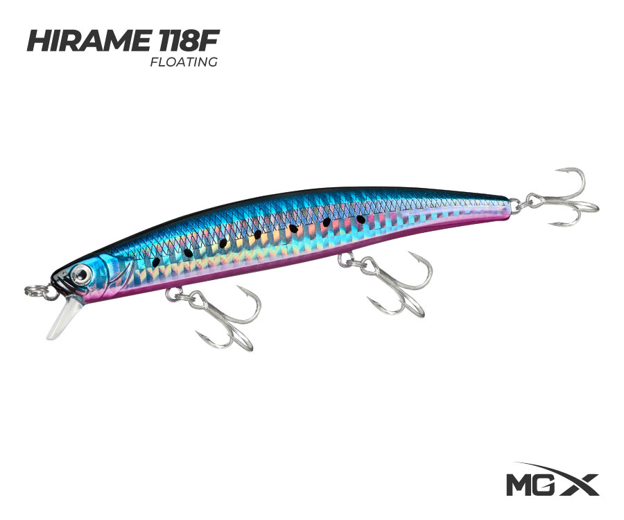 senuelo mgx hirame 118f purple belly sardine