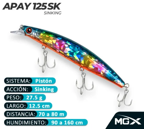 MGX SENUELO MINNOW APAY 125SK 082 BLUE CLOWN