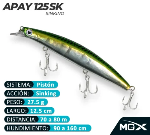 MGX SENUELO MINNOW APAY 125SK 173 SILVER MACKEREL