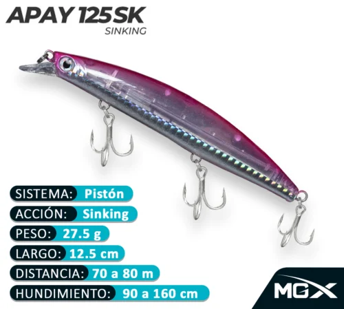 MGX SENUELO MINNOW APAY 125SK 208 HALF PINK