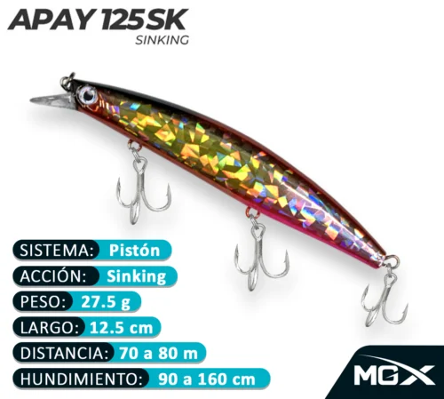MGX SENUELO MINNOW APAY 125SK 213 GOLD WINE IV
