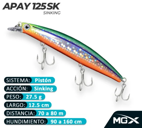 MGX SENUELO MINNOW APAY 125SK 222 ANCHOVY LINE