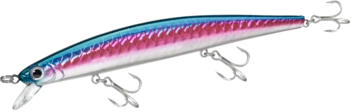 MGX SENUELO MINNOW HIRAME 140S 053 NATURAL BLUE PINK