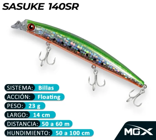 MGX SENUELO MINNOW SASUKE 140SR 195 TUCU SARDINE III