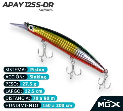 MGX SENUELO MINNOW APAY 125SDR 165 GREEN LAGOON
