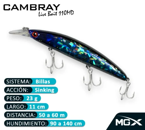 MGX SENUELO MINNOW CAMBRAY 110MD 102 BLUE MOON
