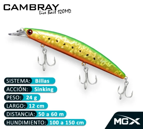 MGX SENUELO MINNOW CAMBRAY 120MD 008 TUCU SARDINE