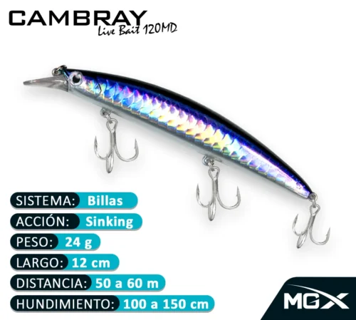 MGX SENUELO MINNOW CAMBRAY 120MD 185 ANCHOVETA