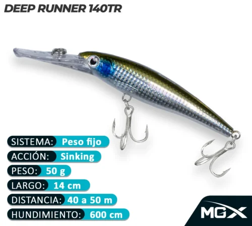 MGX SENUELO MINNOW DEEP RUNNER 140TR 024 BORA MULLET