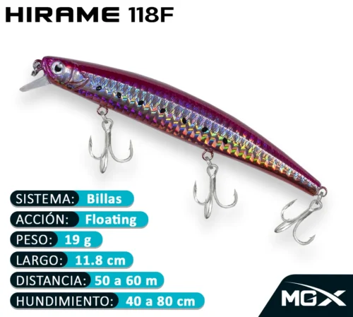 MGX SENUELO MINNOW HIRAME 118F 045 PINK RED SARDINE 1