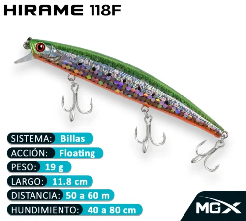 MGX SENUELO MINNOW HIRAME 118F 195 TUCU SARDINE III 1